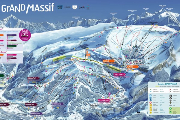 Bekijk de kaart van het skigebied